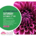 Join us on Saturday September 13th at 3 pm for an engaging and educational discussion about dahlias. This talk is free to attend, register today!